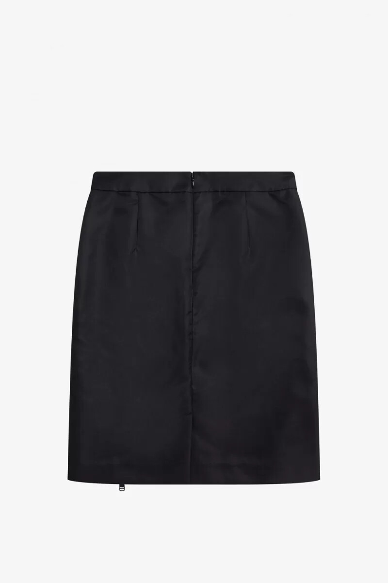 faldas negras con detalle de cremallera para mujer de fred perry