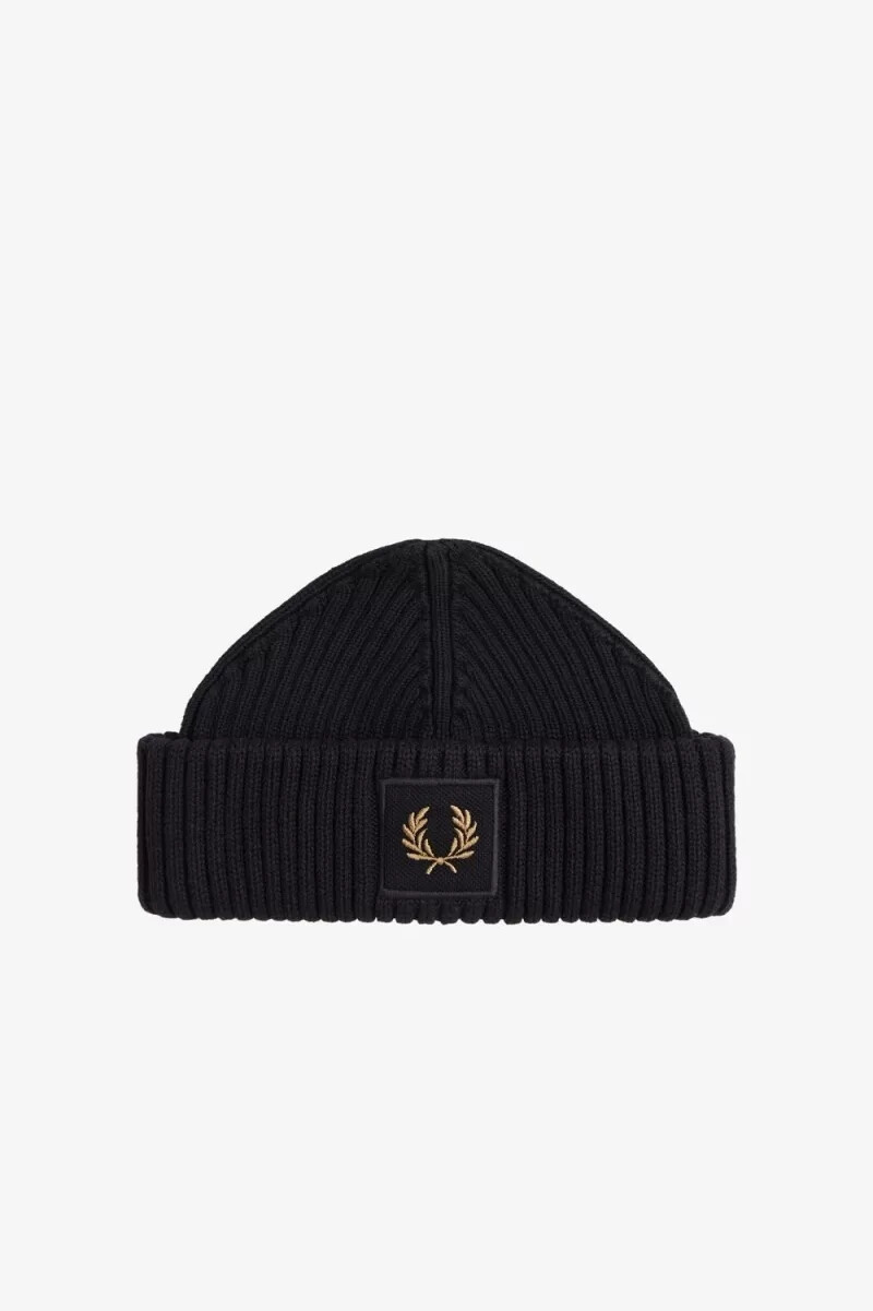 gorras fred perry cotton rib para hombre color negro y verde