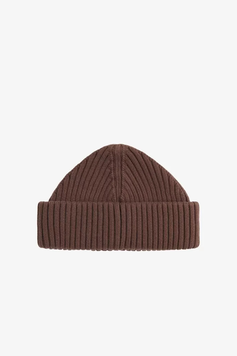 gorras fred perry cotton rib para hombre color rojo oscuro y gris cálido