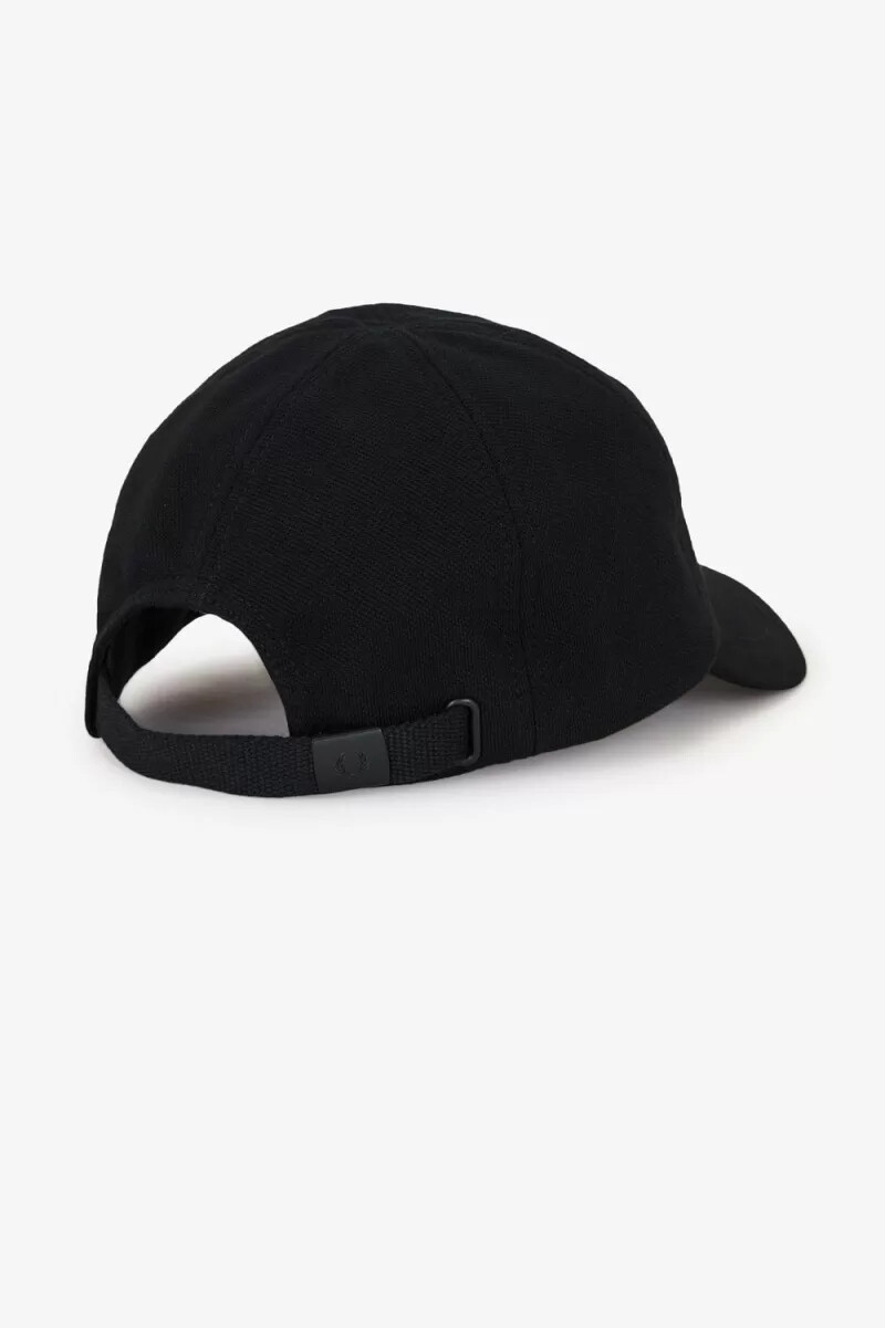 gorras clásicas de piqué fred perry para hombre color negro y verde