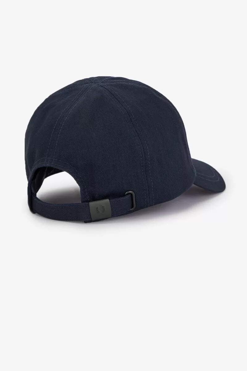 gorras fred perry herringbone para hombre azul marino