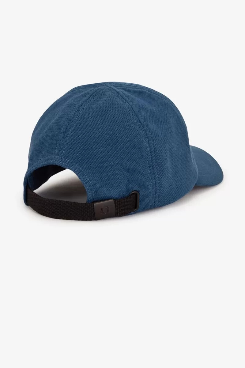 gorras clásicas de piqué fred perry para hombre azul medianoche aguamarina claro