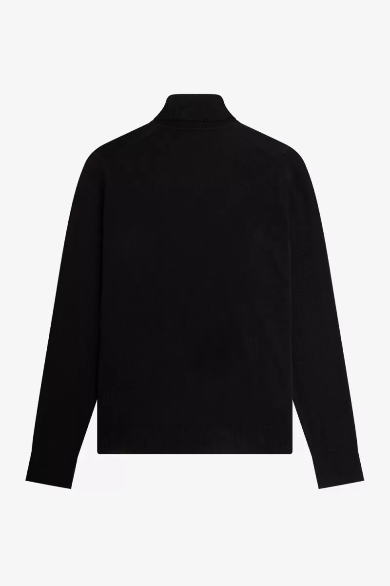 jersey fred perry de cuello alto para hombre color negro
