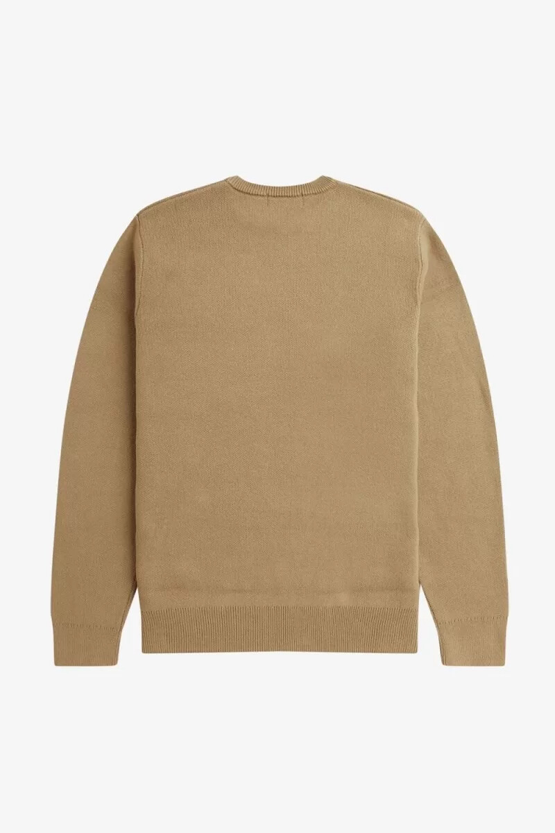 suéter gráfico fred perry para hombre verde