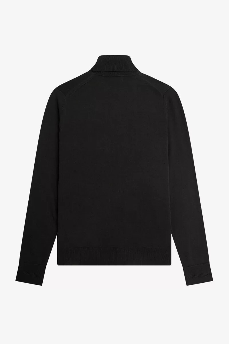 jersey fred perry de cuello alto para hombre verde noche