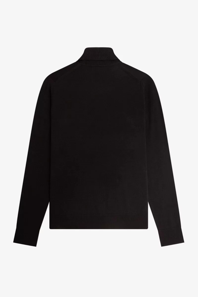 jersey fred perry de cuello alto para hombre azul marino