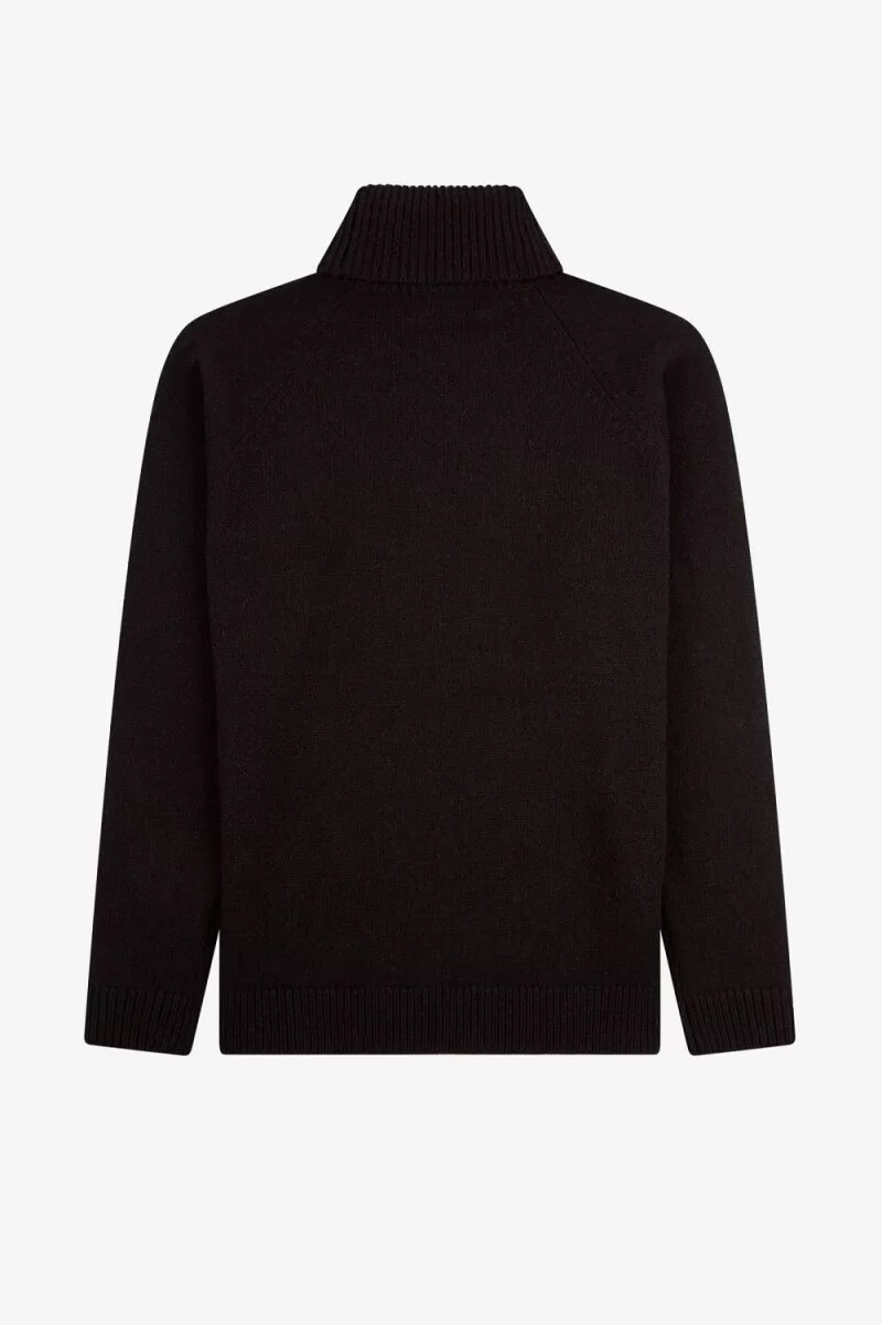 jersey fred perry de cuello alto para hombre color negro