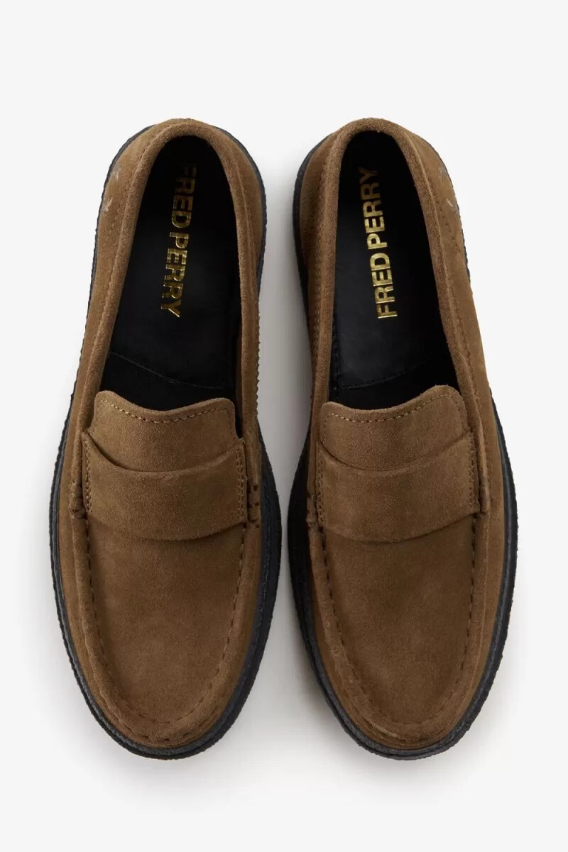 mocasines fred perry dawson para hombre en color marrón