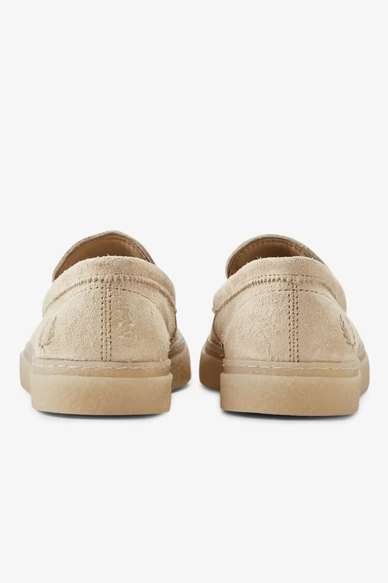 mocasines fred perry dawson con borlas para hombre en color avena