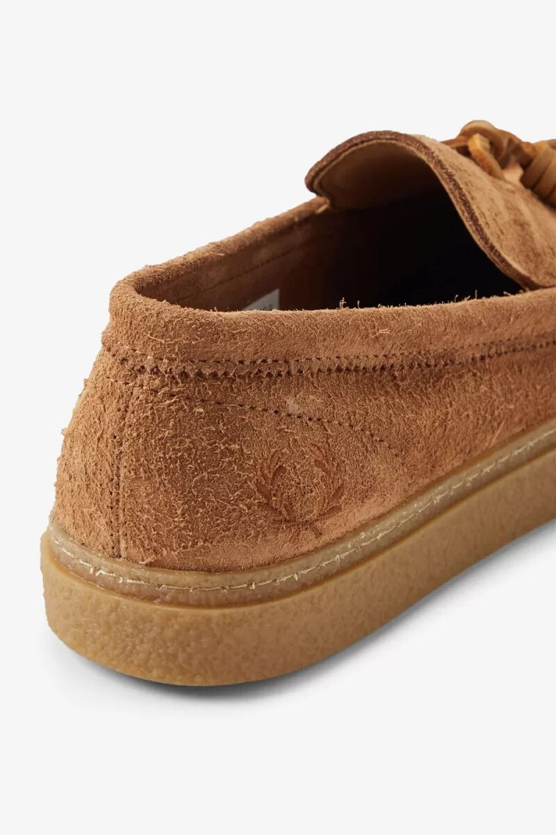 mocasines fred perry dawson con borlas para hombre color café oscuro