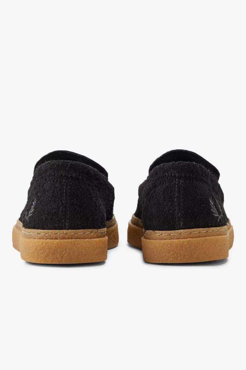 mocasines negros con borlas dawson de fred perry para hombre