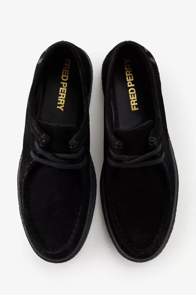 mocasines fred perry low dawson para hombre color negro