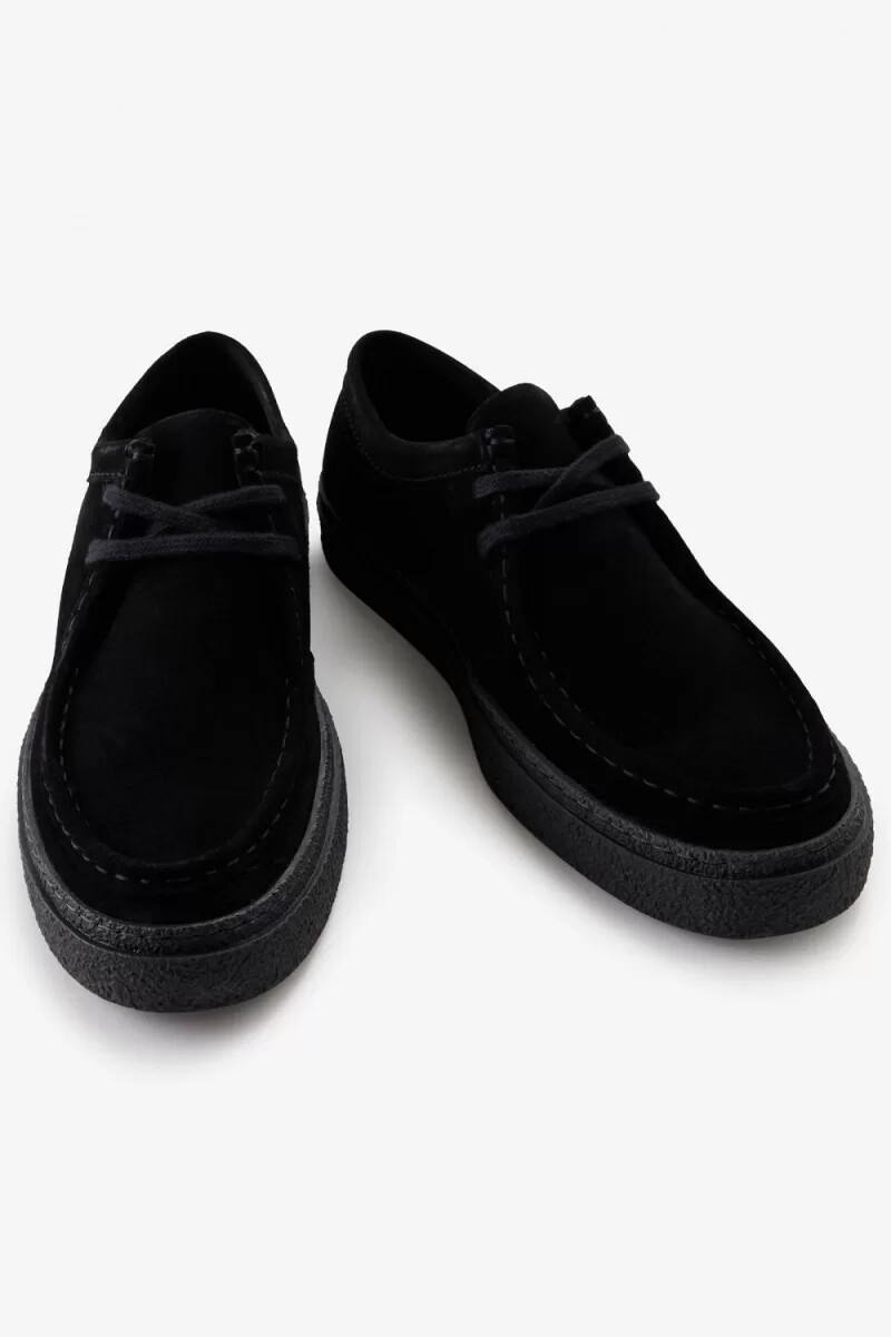 mocasines fred perry low dawson para hombre color negro