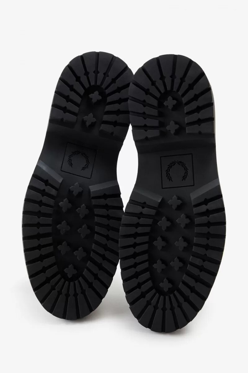 mocasines fred perry para mujer color verde noche