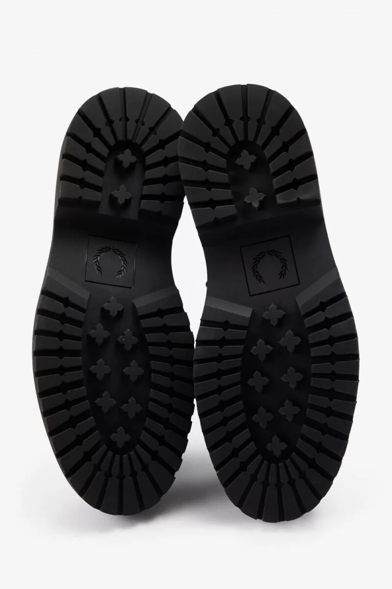 mocasines negros fred perry para mujer