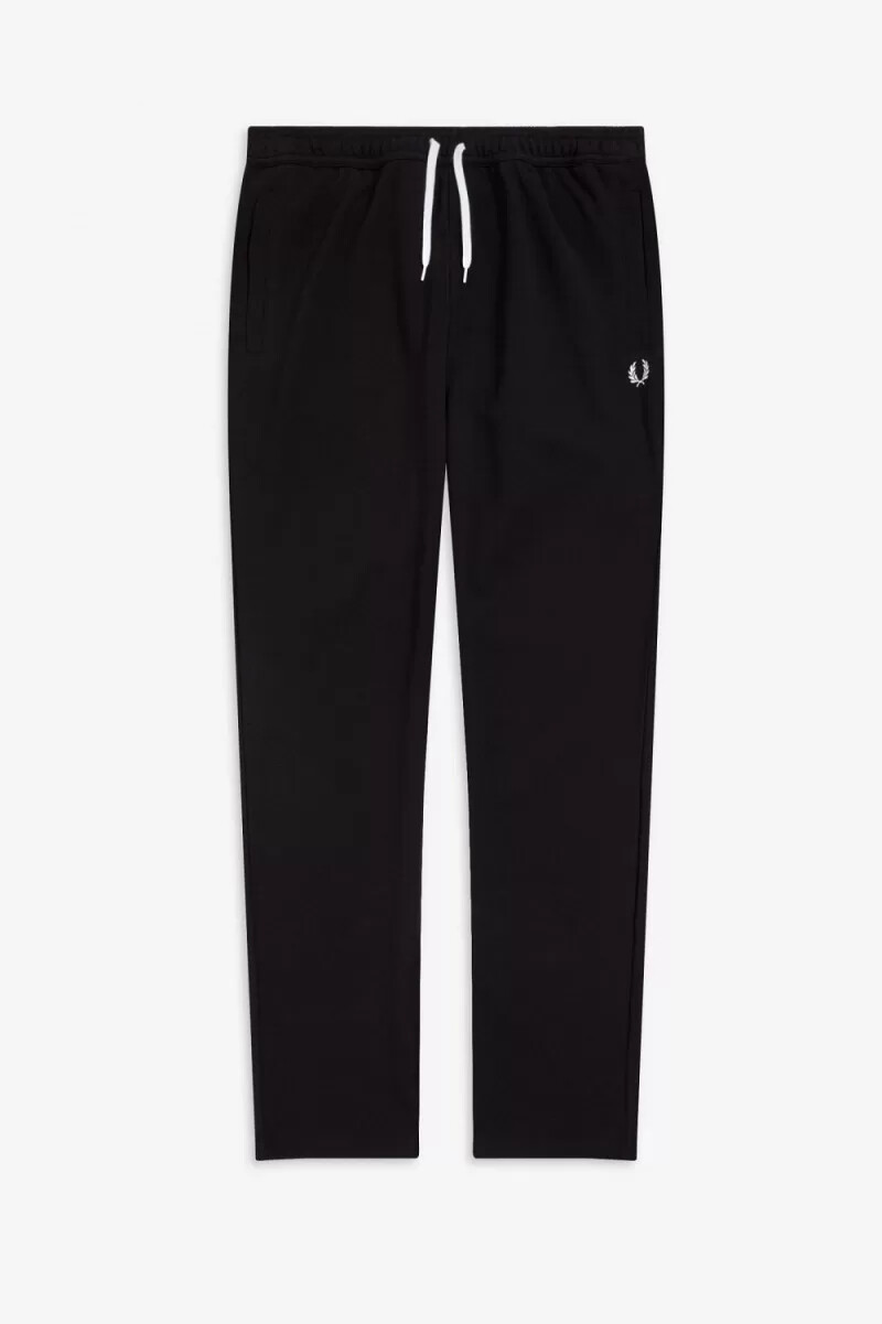 pantalones deportivos fred perry reverse tricot para hombre color negro