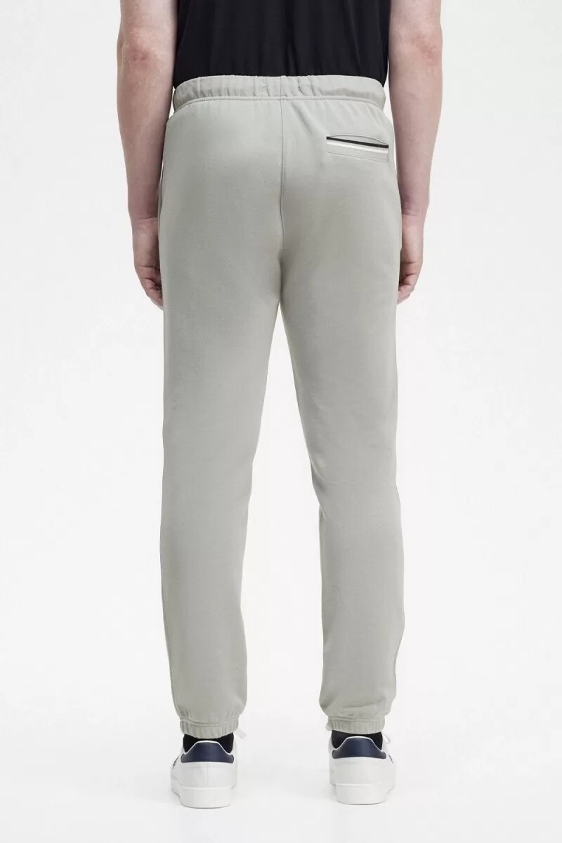 pantalones deportivos fred perry loopback para hombre color gris