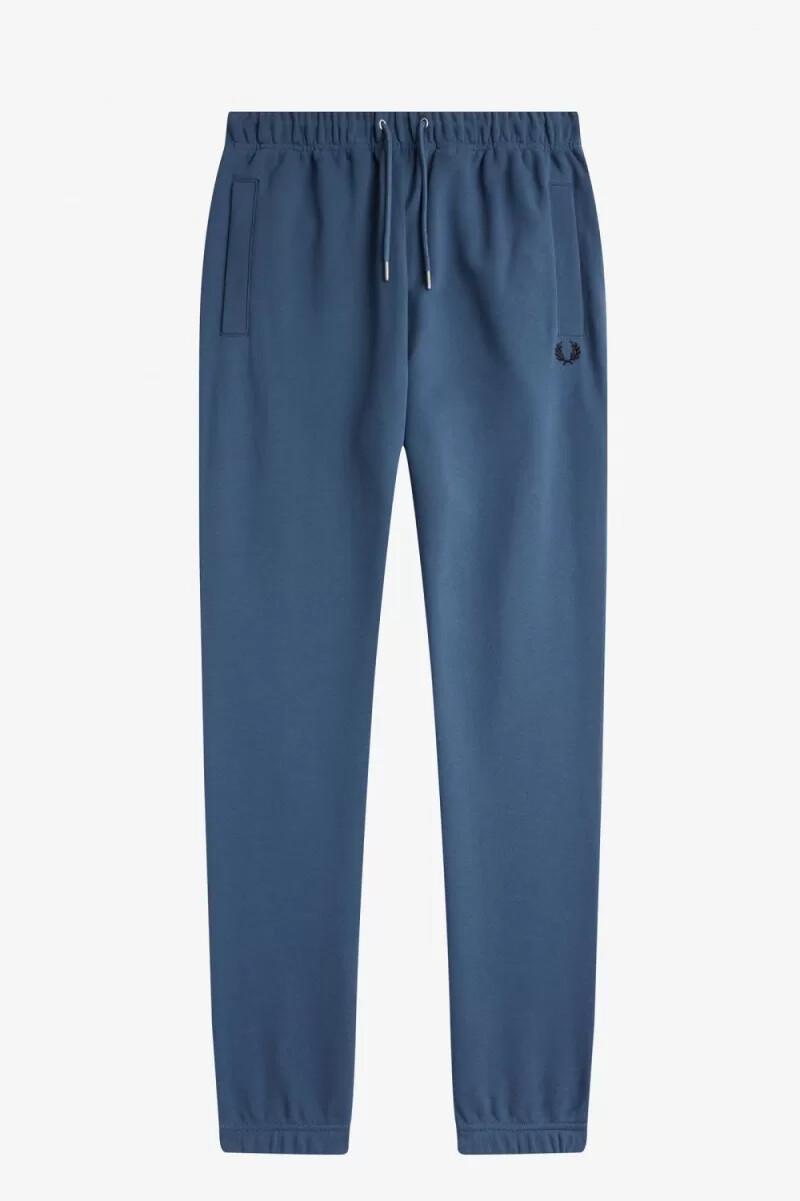 pantalones deportivos fred perry loopback para hombre azul medianoche