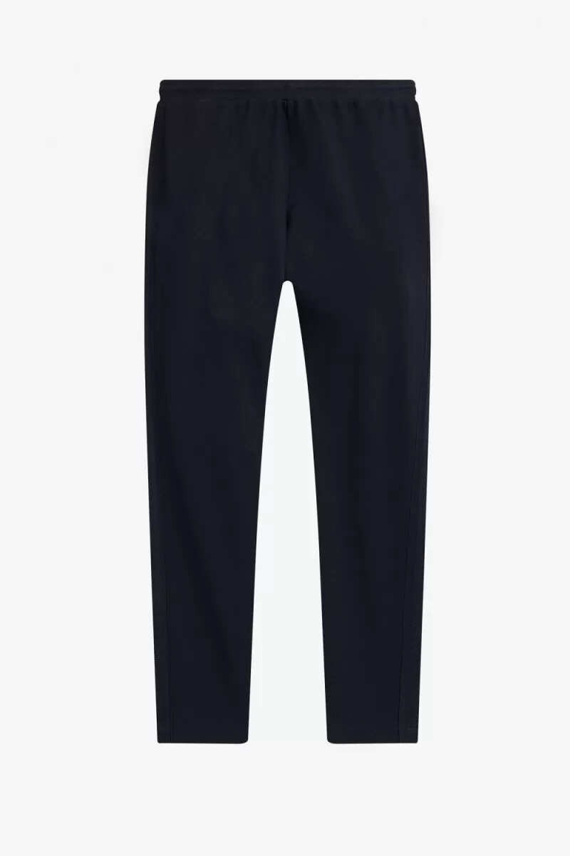 pantalones deportivos de punto con cinta fred perry para hombre azul marino