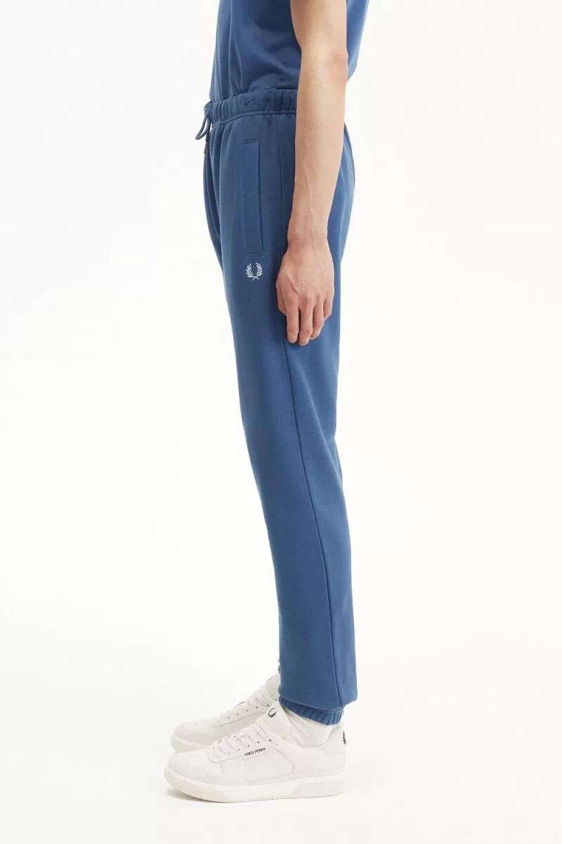 pantalones deportivos fred perry loopback para hombre azul medianoche aguamarina claro
