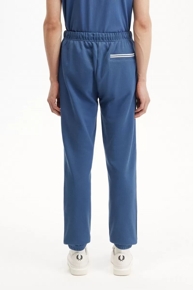 pantalones deportivos fred perry loopback para hombre azul medianoche aguamarina claro