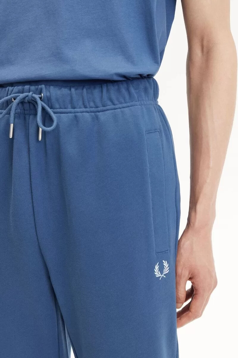 pantalones deportivos fred perry loopback para hombre azul medianoche aguamarina claro