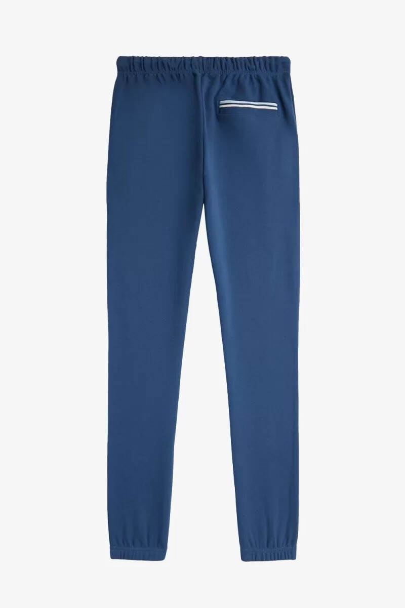 pantalones deportivos fred perry loopback para hombre azul medianoche aguamarina claro