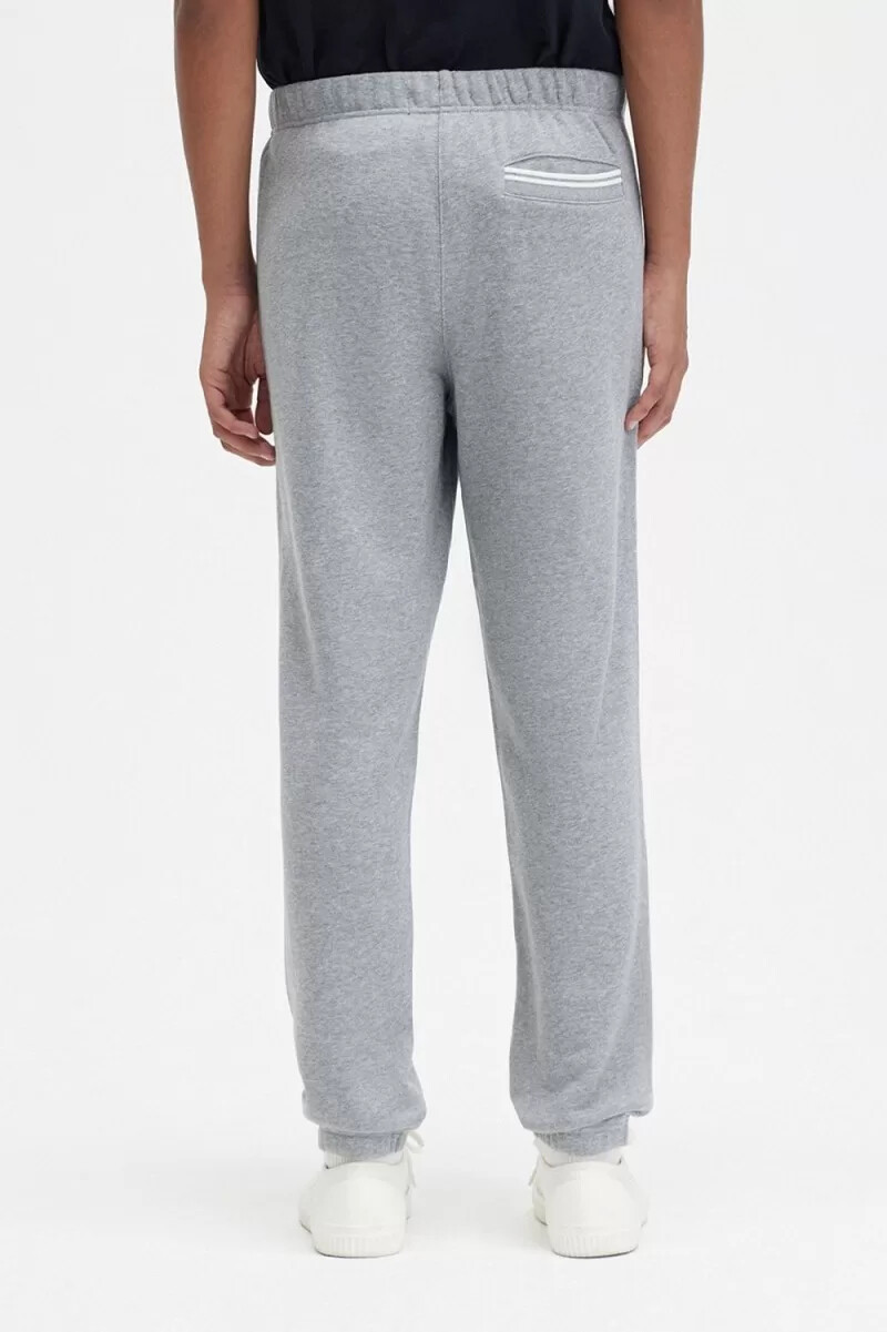 pantalones deportivos fred perry loopback para hombre color gris