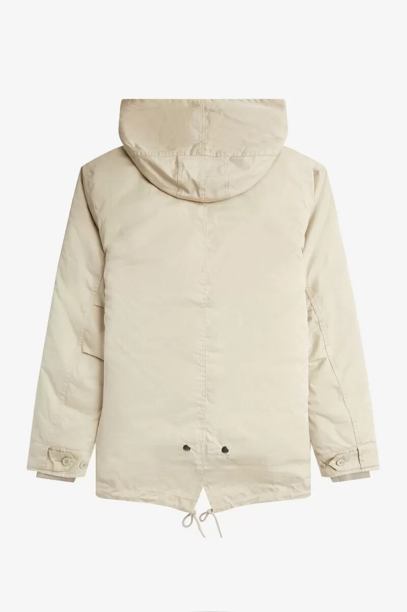 parka corta acolchada fred perry para hombre color menta claro