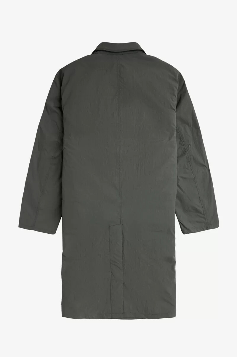 fred perry shell mac parka para hombre verde campo