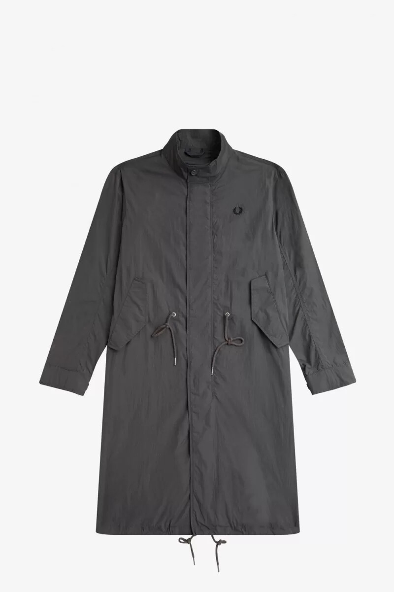 parka fred perry con dobladillo recto para hombre en color bronce