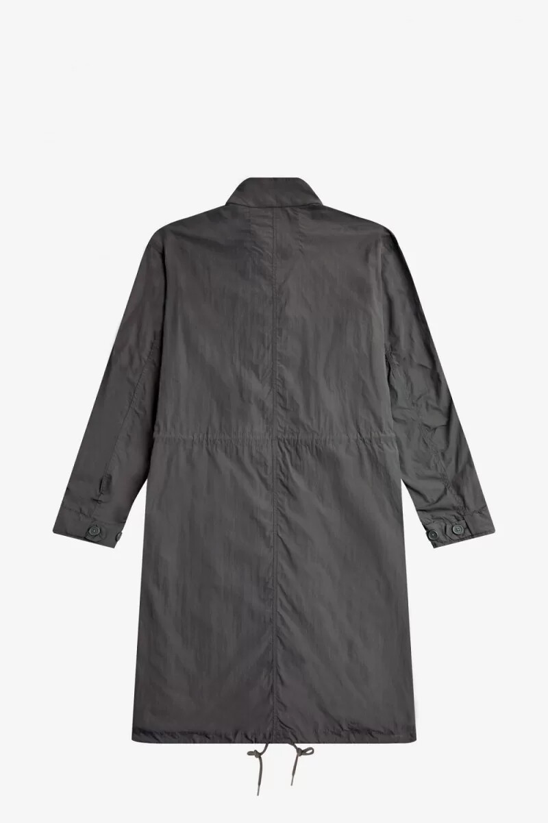 parka fred perry con dobladillo recto para hombre en color bronce