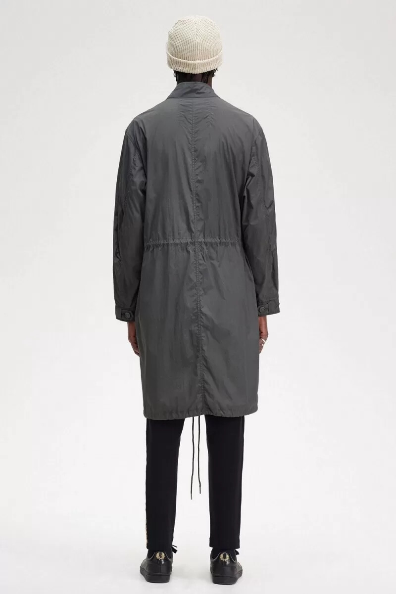 parka fred perry con dobladillo recto para hombre en color bronce