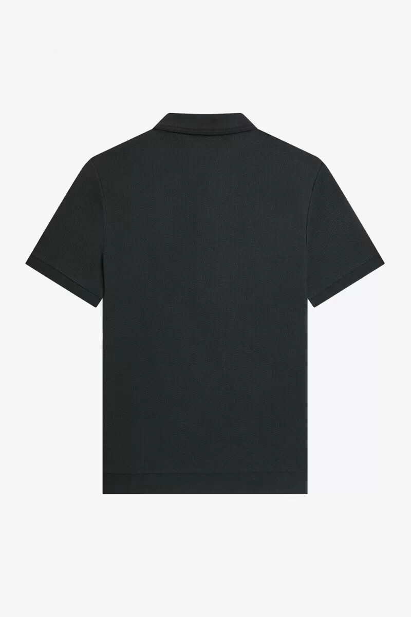 polo fred perry honeycomb cotton para hombre verde noche