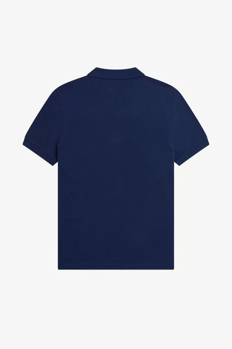 polo fred perry harlequin para hombre azul marino francés