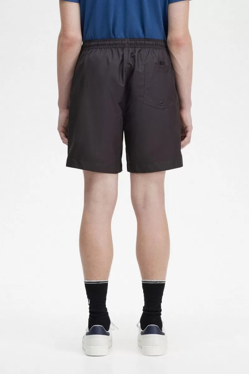 pantalones cortos de baño clásicos fred perry para hombre color negro
