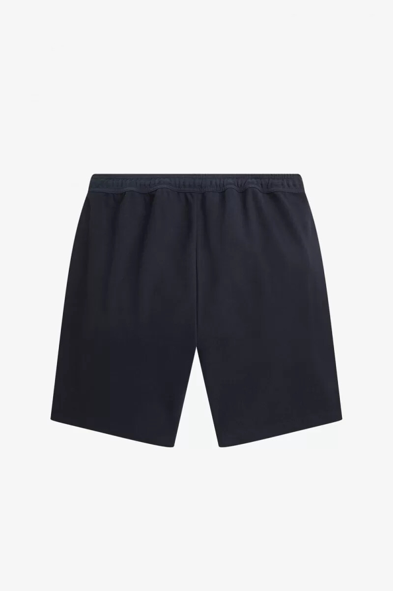 pantalones cortos fred perry reverse tricot para hombre azul marino
