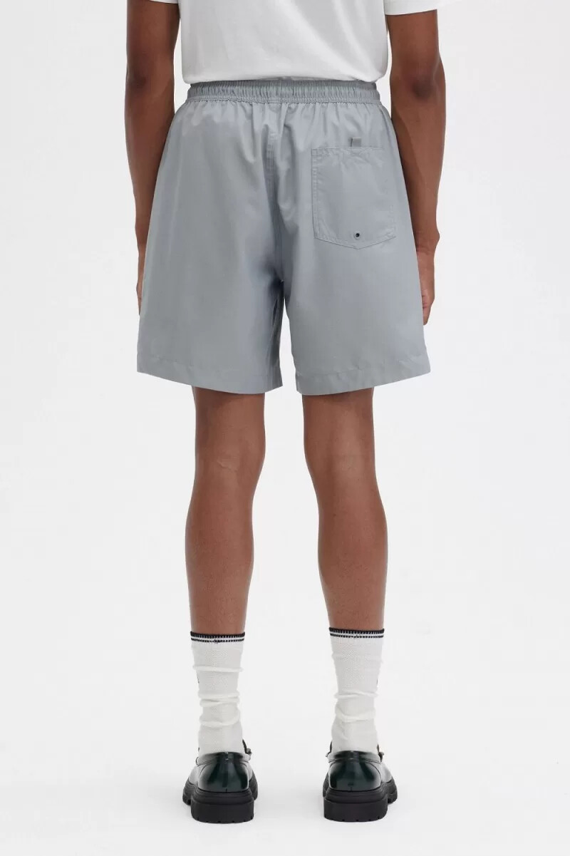 pantalones cortos de baño clásicos fred perry para hombre color gris