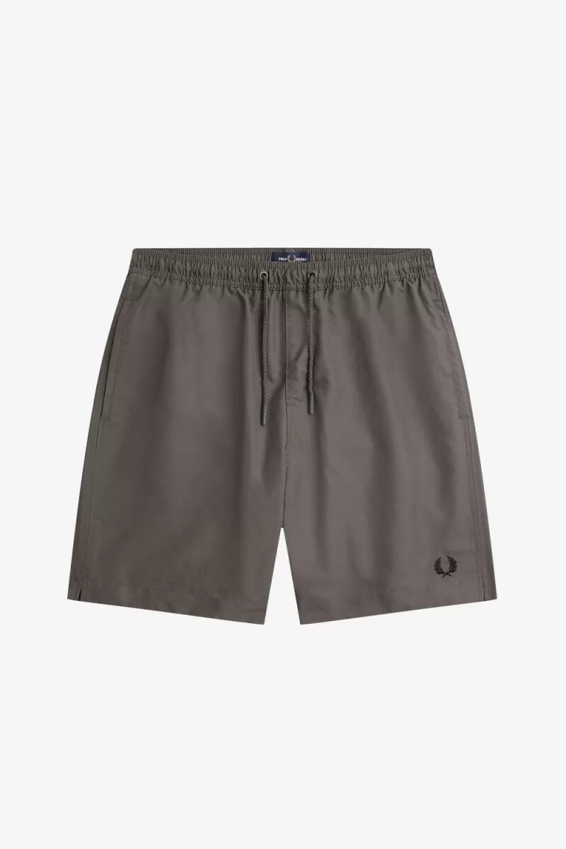 pantalones cortos de baño clásicos fred perry para hombre color verde campo