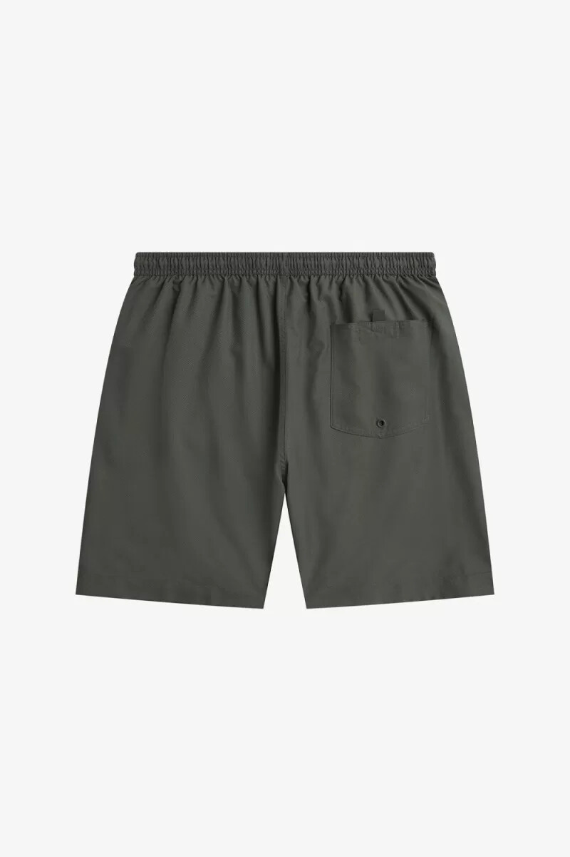 pantalones cortos de baño clásicos fred perry para hombre color verde campo