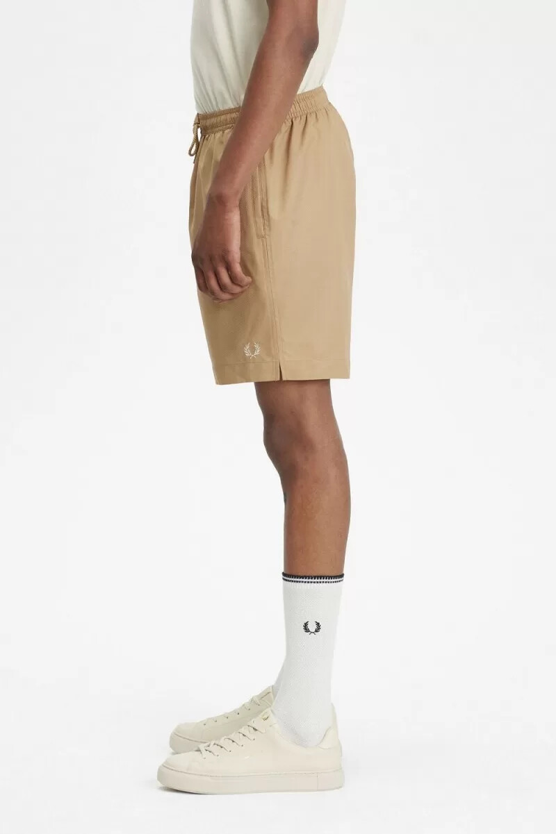 pantalones cortos de baño clásicos fred perry para hombre color verde