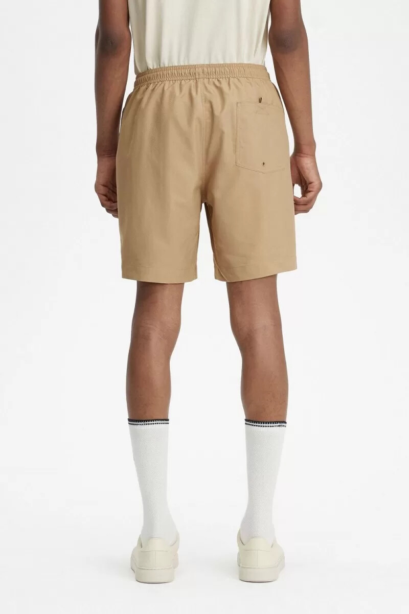 pantalones cortos de baño clásicos fred perry para hombre color verde
