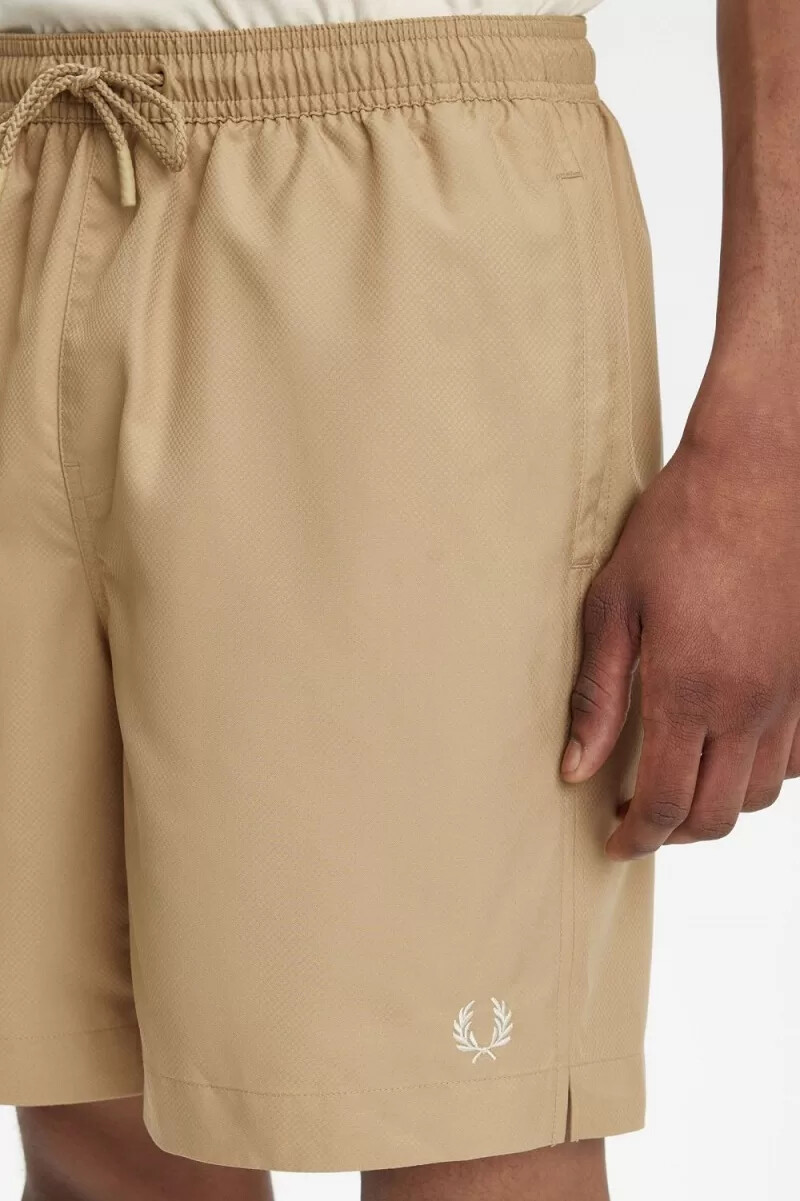 pantalones cortos de baño clásicos fred perry para hombre color verde