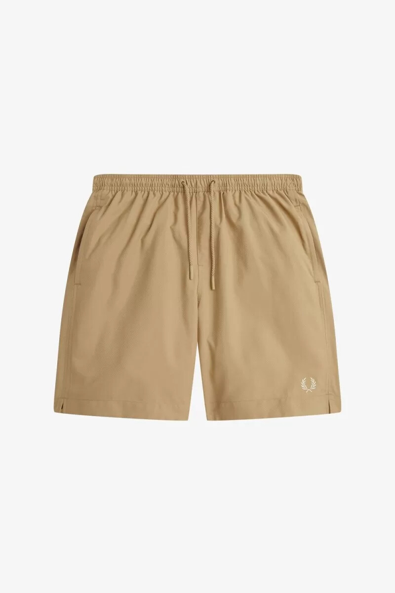 pantalones cortos de baño clásicos fred perry para hombre color verde