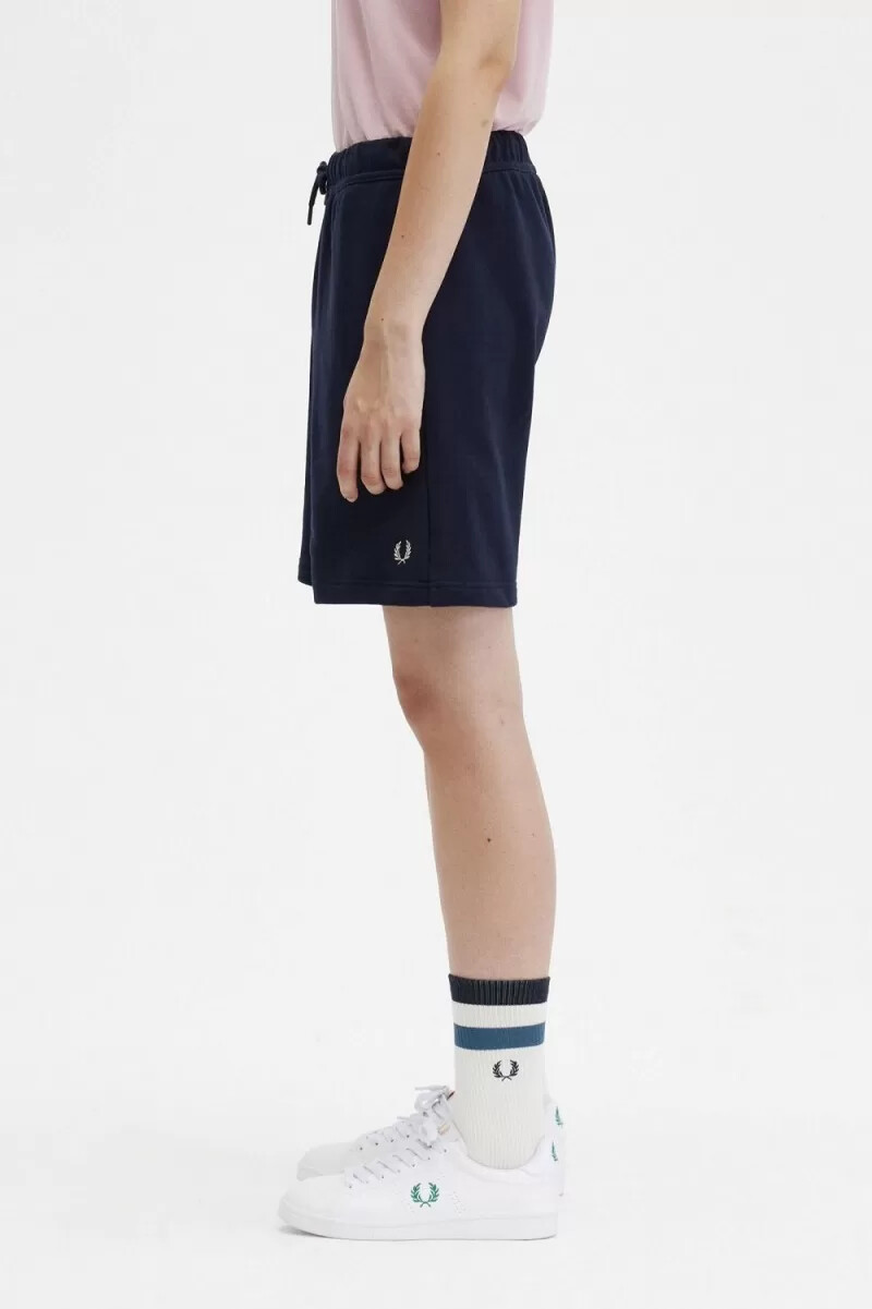 pantalones cortos deportivos fred perry para mujer color azul marino