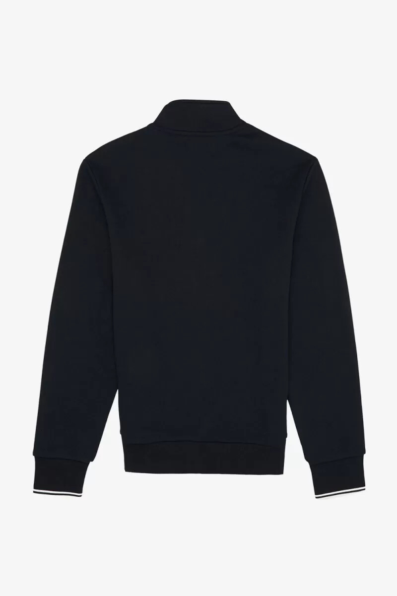 sudadera fred perry con media cremallera para hombre color azul marino