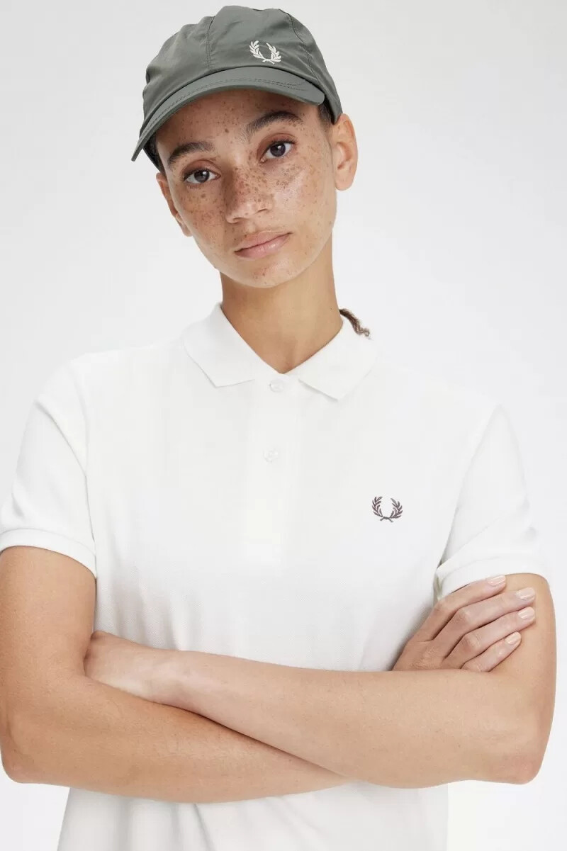 camisa fred perry para mujer vestido blanco nieve