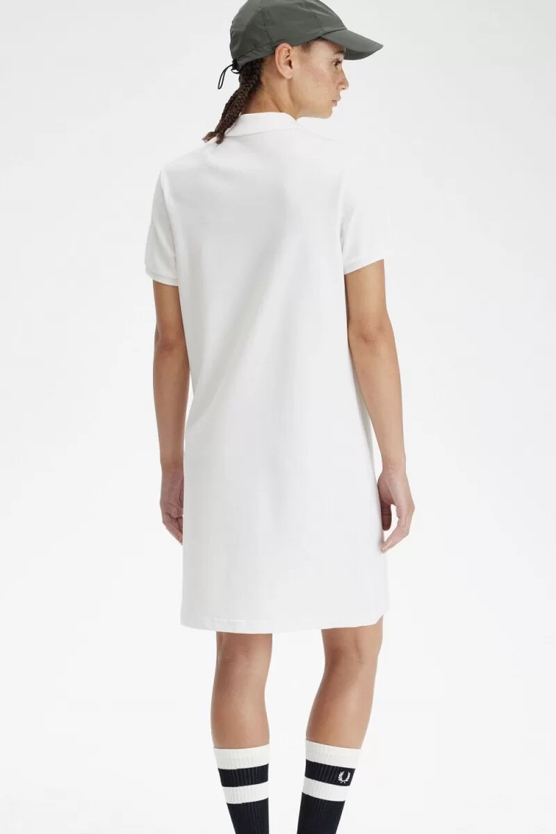 camisa fred perry para mujer vestido blanco nieve