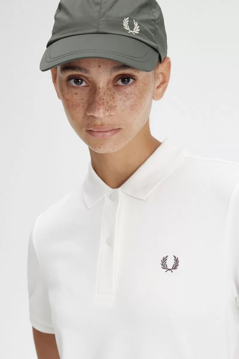 camisa fred perry para mujer vestido blanco nieve