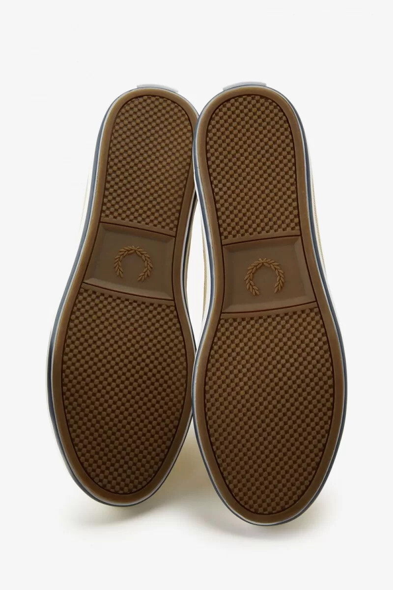 zapatillas de lona fred perry kingston para hombre color verde
